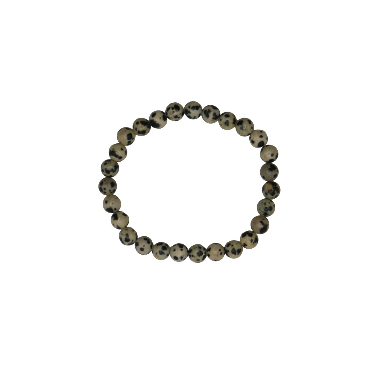 Dalmatian Jasper crystal bead bracelet with 6mm size beads