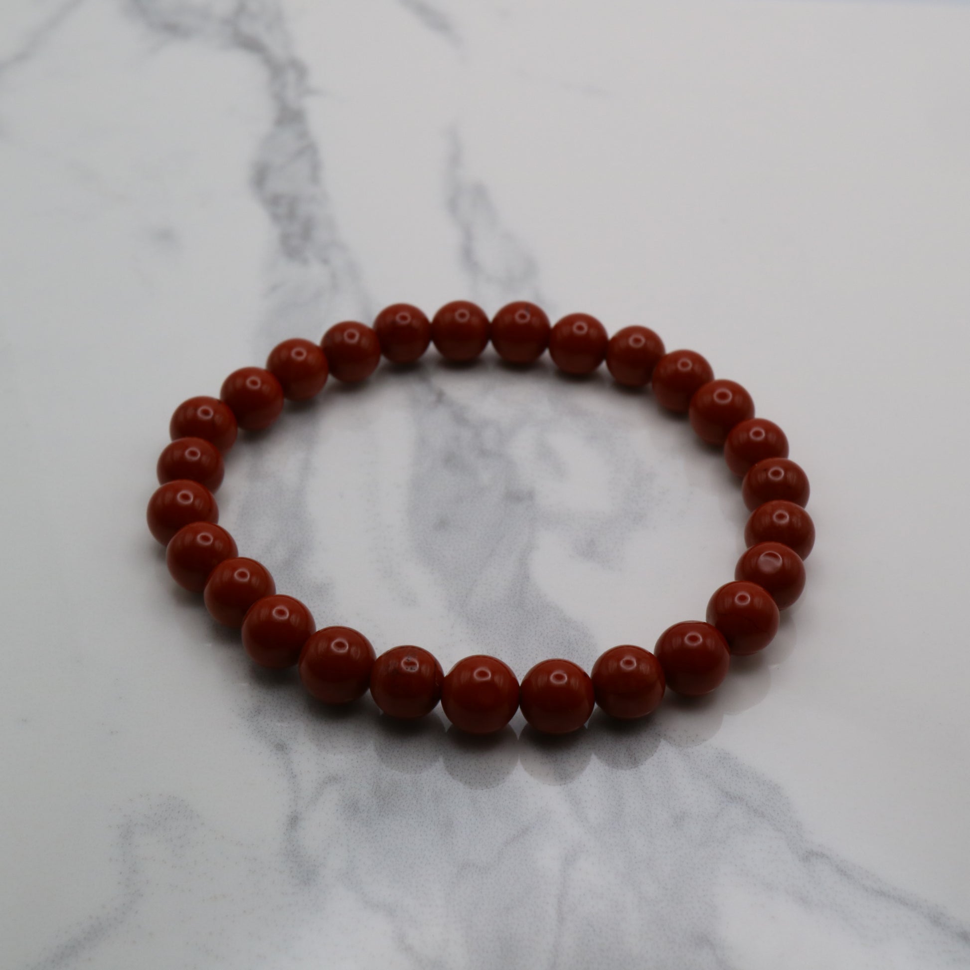 Red Jasper crystal bead bracelet with 6mm size beads