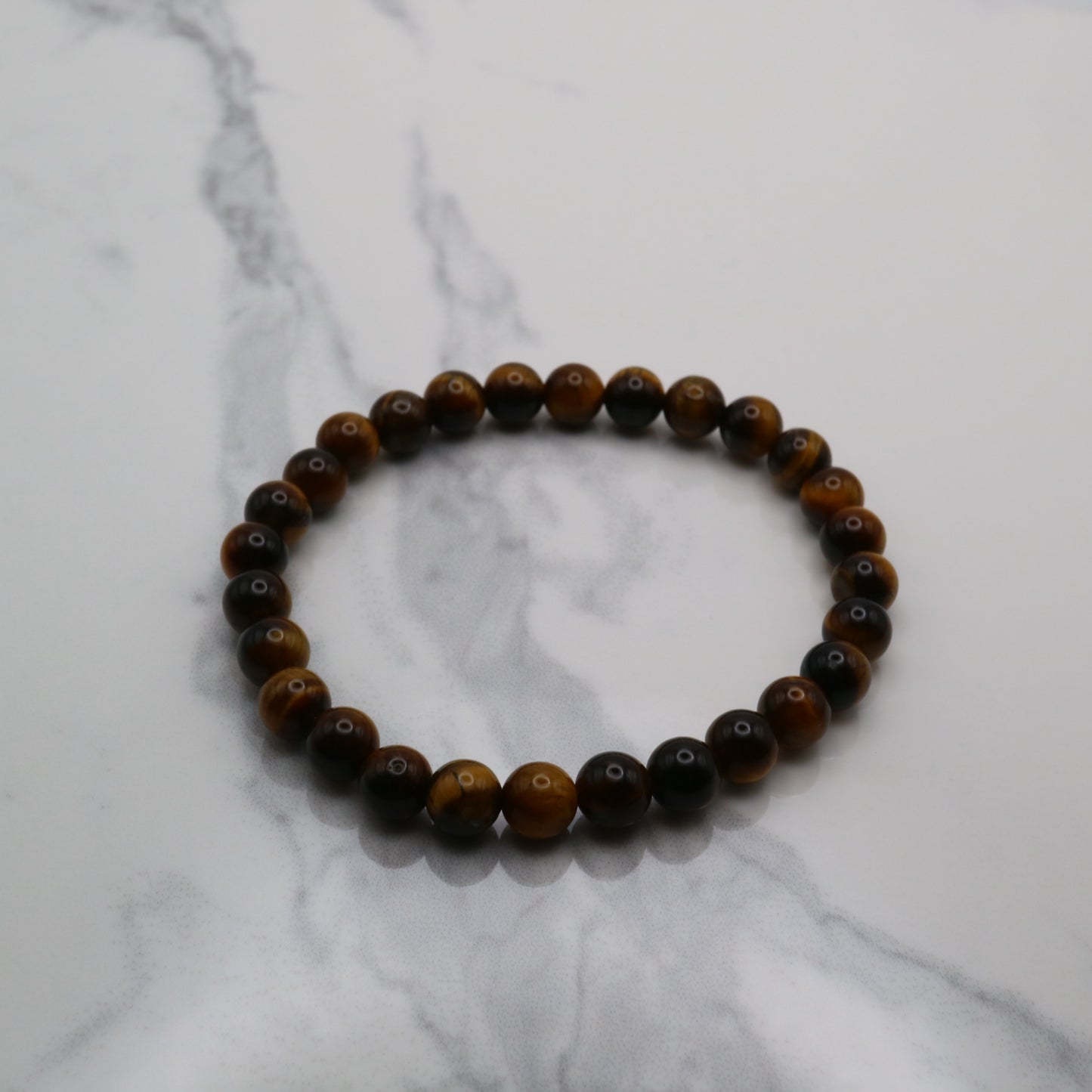 Tiger Eye crystal bead bracelet with 6mm size beads