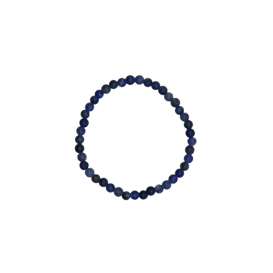 Sodalite crystal bead bracelet with 4mm size beads