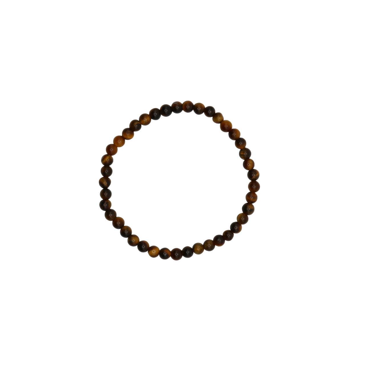 Tiger Eye crystal bead bracelet with 4mm size beads