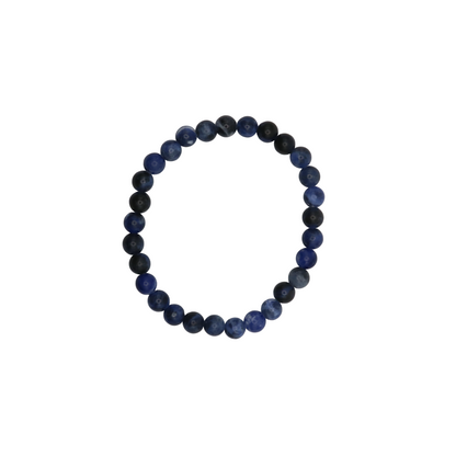 Sodalite crystal bead bracelet with 6mm size beads