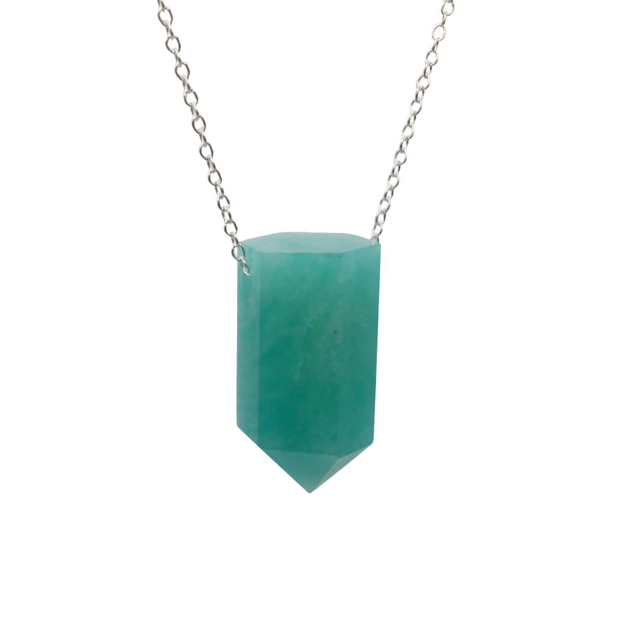 Amazonite on a fine 925 Sterling Silver chain