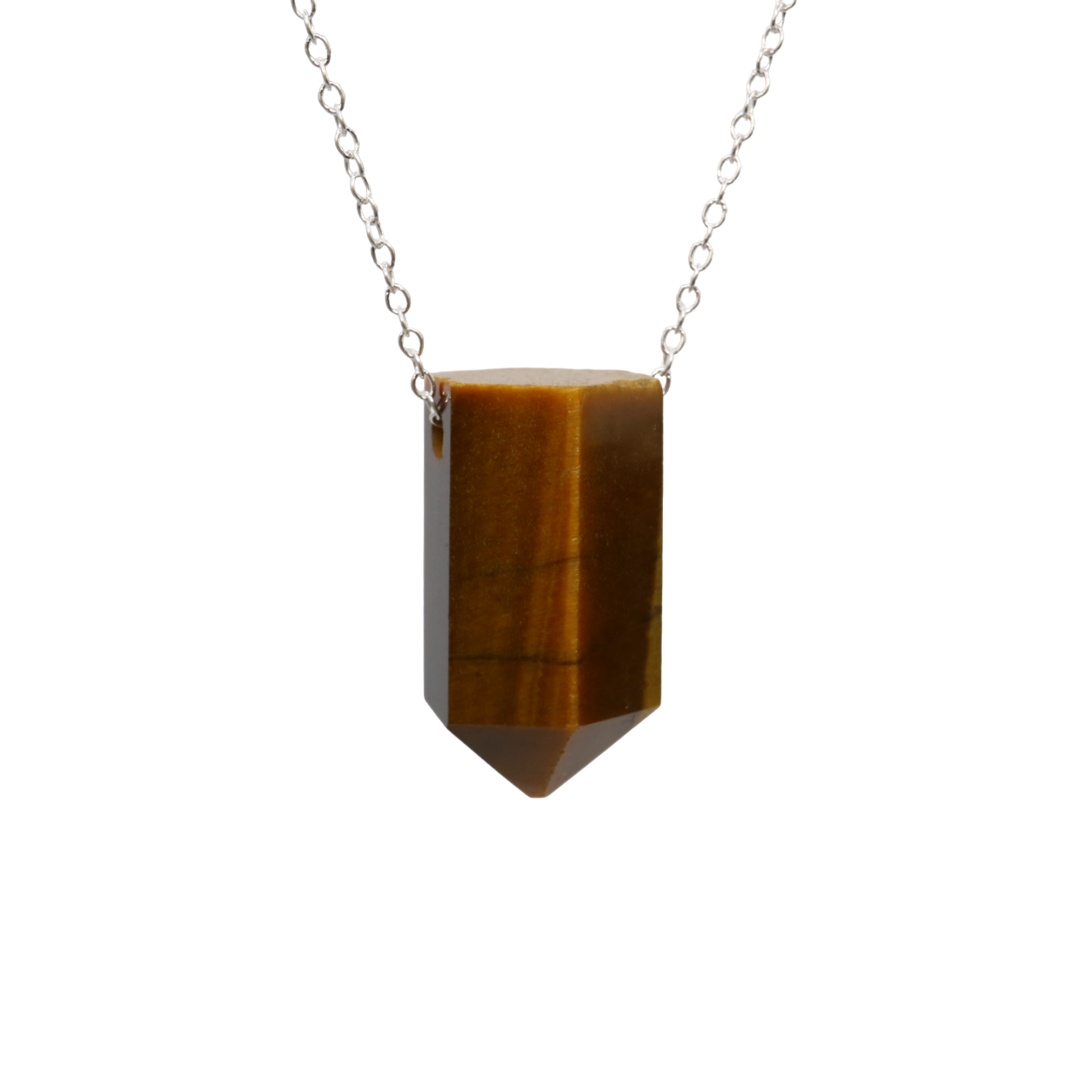 Tiger Eye on a fine 925 Sterling Silver chain